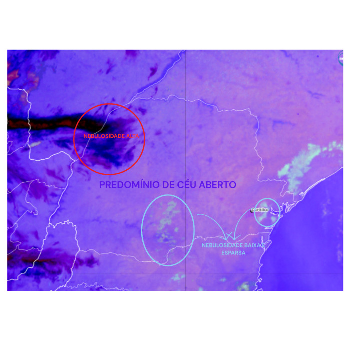 Fonte: adaptada de CPTEC/INPE - Nighttime Microphysics