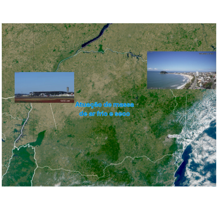Fontes: CPTEC/INPE e webcams dispon&iacute;veis em Windy